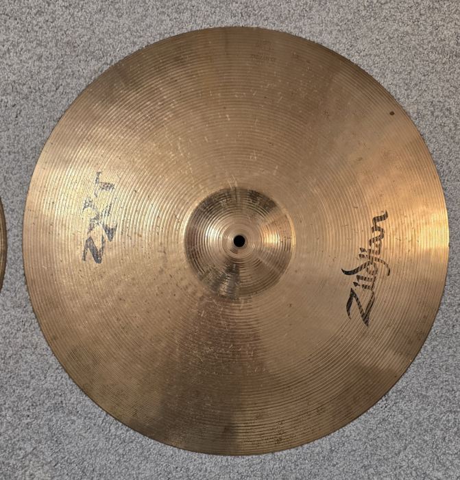 Used Set Of Zildjian ZXT Cymbals - Ride/Crash/Hi-Hats 20/16/14 Great Sound