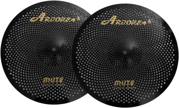8 Pcs Low Volume Cymbal Pack, Practice Cymbals Set!