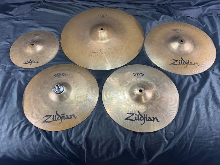✅Zildjian ✅ZBT Cymbal Set ✅13" Hats ✅18" Ride ✅14" Crash ✅10" Splash ✅33cm