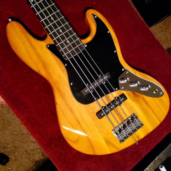 🎄HOLIDAY SALE!🎄5 STRING J Style Electric Bass Guitar +Case/Bag, Strap, Cable!