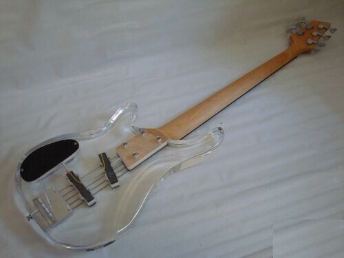 Professional 5 String Clear Body Lucite Electric Bass Guitar