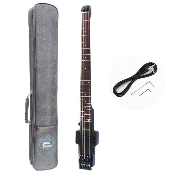 Batking Travel Bass Guitar Electric Headless Bass 5 String Electric Bass Gigbag