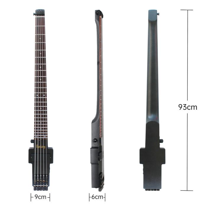 Batking Travel Bass Guitar Electric Headless Bass 5 String Electric Bass Gigbag