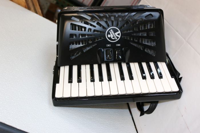 Hohner Bravo II 48 Chromatic Piano Key Accordion - Black w/ Gig Bag