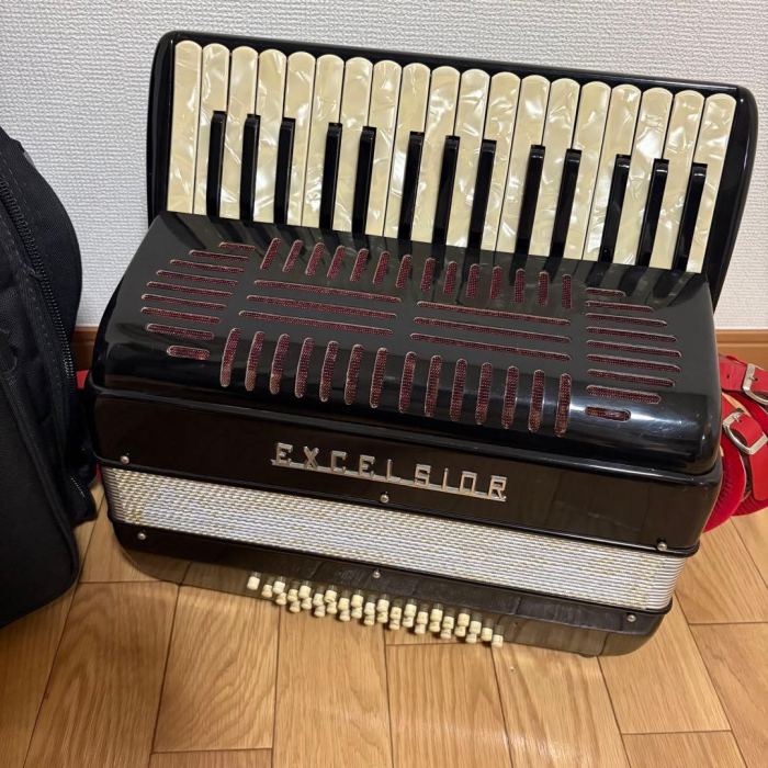 Excelsior 536 Piano Accordion Rare Professional 120-Bass with Bag Vintage
