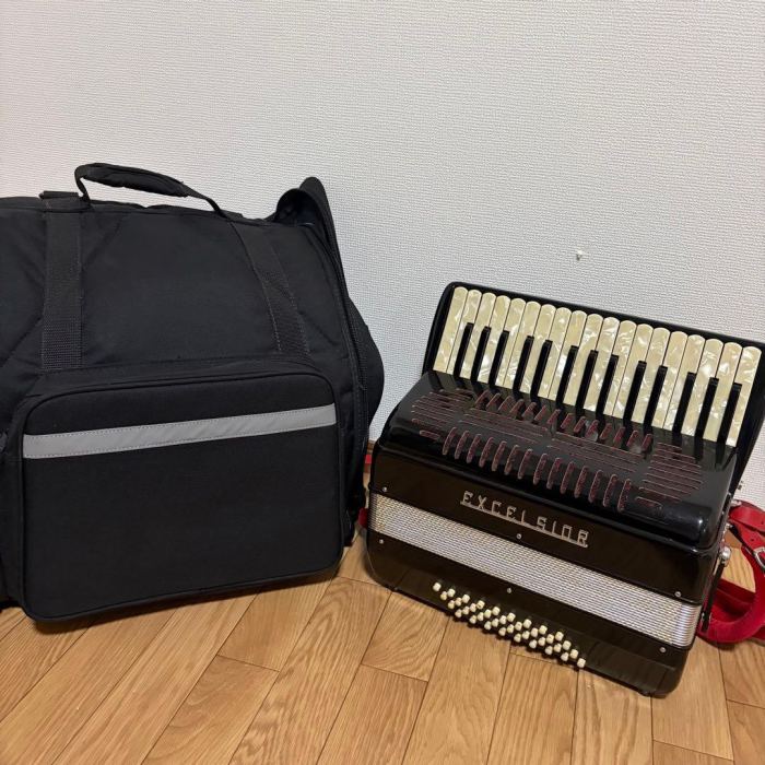 Excelsior 536 Piano Accordion Rare Professional 120-Bass with Bag Vintage