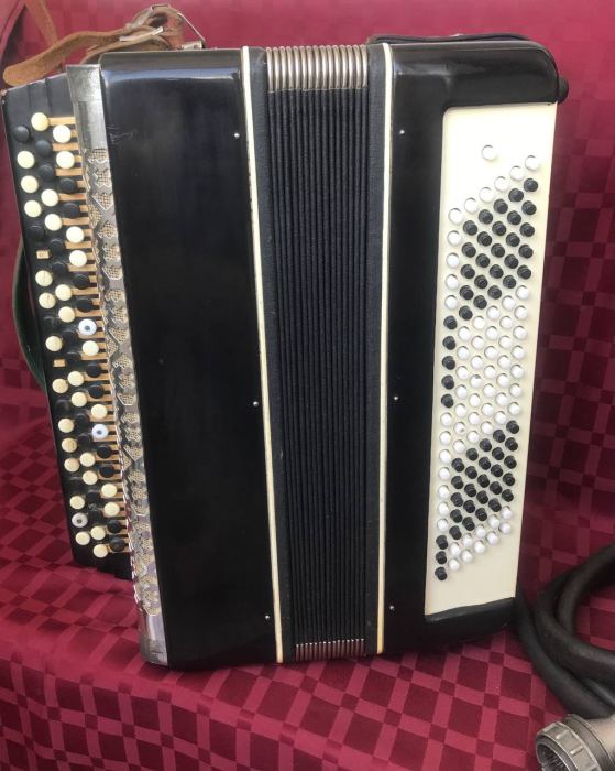 Electric Accordion Bayan Button Mechta Original USSR Soviet Vintage