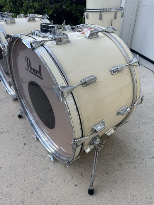 Vintage 1970s Pearl Fiberglass 16-Piece Monster Drum Kit + Pearl Hardware JAPAN