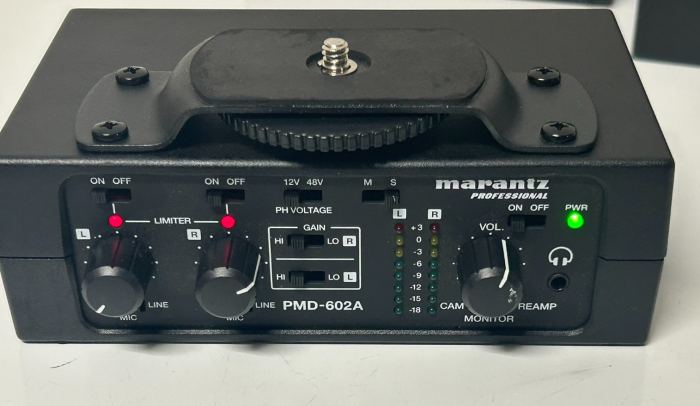 Lot of 2 Marantz Professional PMD-602A 2 Channel DSLR Audio Interface.