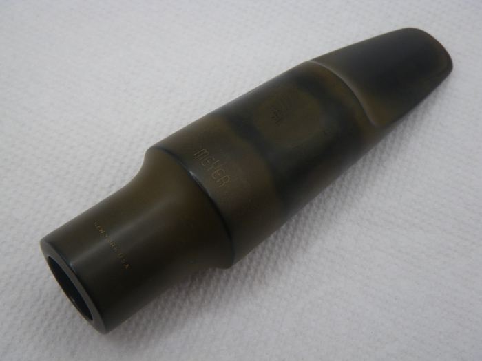 VINTAGE NEW YORK MEYER BARITONE SAXOPHONE MOUTHPIECE - RARE ORIGINAL 10M = .120"