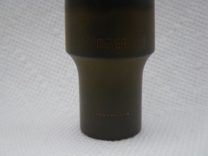 VINTAGE NEW YORK MEYER BARITONE SAXOPHONE MOUTHPIECE - RARE ORIGINAL 10M = .120"