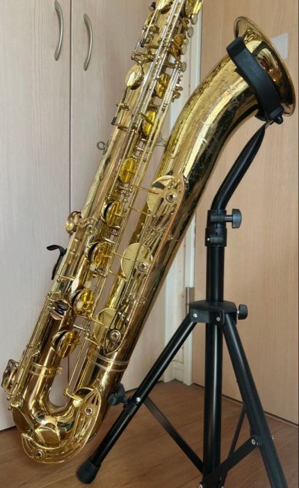 Yamaha YBS-61 Baritone Saxophone Low A Pro Bari Sax with Selmer Mouthpiece