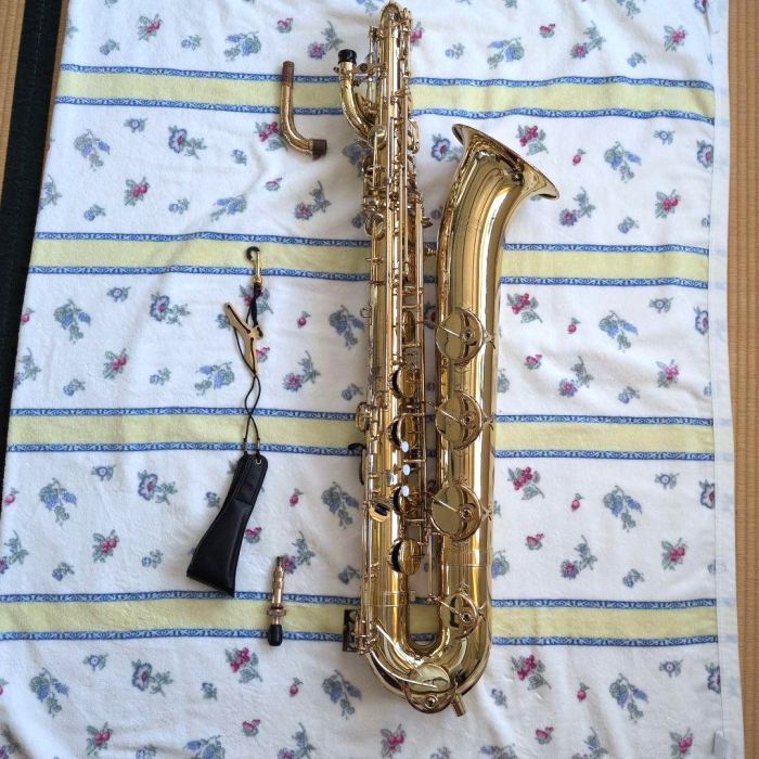 Yamaha YBS-41 II Eb Baritone Saxophone Low A Gold Lacquer Professional Bari Sax