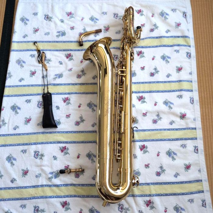 Yamaha YBS-41 II Eb Baritone Saxophone Low A Gold Lacquer Professional Bari Sax
