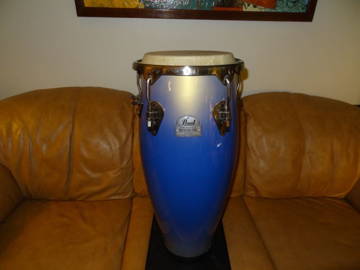 Pearl Percussion Primero Pro Series Conga Drum - 11.5" Silver Blue Gradient