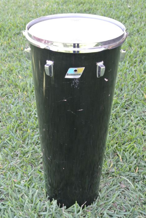 1969 LUDWIG CHICAGO USA BLACK CONGA DRUM 12x27 for YOUR DRUM SET! LOT M821