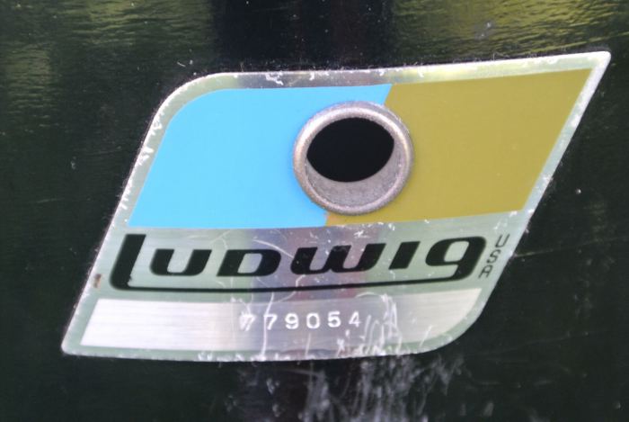 1969 LUDWIG CHICAGO USA BLACK CONGA DRUM 12x27 for YOUR DRUM SET! LOT M821