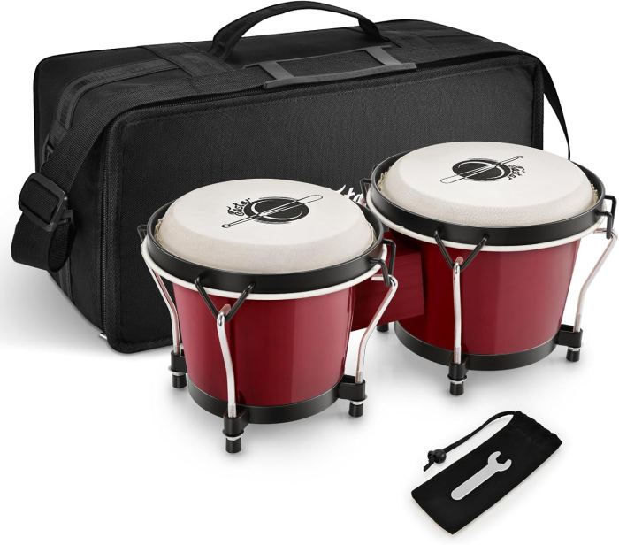 Eastar Bongo Drums 6” and 7” Congas Drums for Kids Adults Beginners Professional