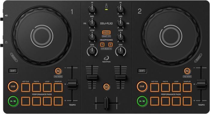 Professional-Style Pioneer DDJ- Beginner DJ Controller with Streaming Access