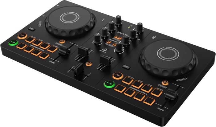 Professional-Style Pioneer DDJ- Beginner DJ Controller with Streaming Access