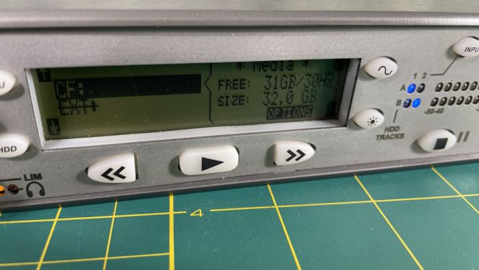 Sound Devices 702 Field Recorder. No battery. AC power and manual included. 32GB