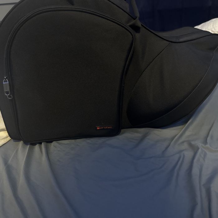 Protec Max MX316CT Black French Horn with Contoured Case and Backpack Straps