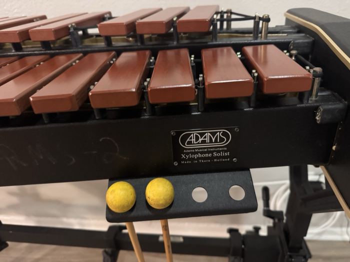 Adams Soloist Quint 35 Xylophone Professional Rolling Frame Cover Mallets READ