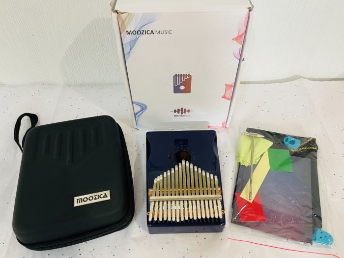 New Moozica 17 Keys Kalimba Professional Marimba Thumb Solida Mahogany wood