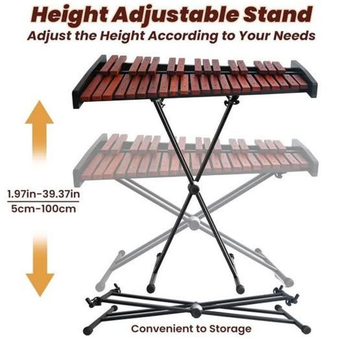 37 Notes Glockenspiel 37-Key Wooden Xylophone Professional Marimba