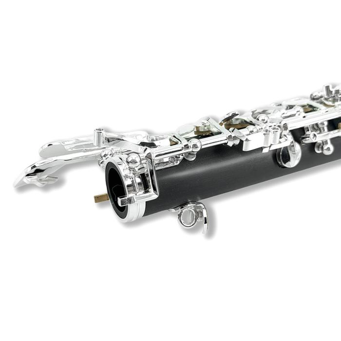 Professional Oboe C Key with Forked-F Resonance Semi-Automatic Mechanism Ebonite