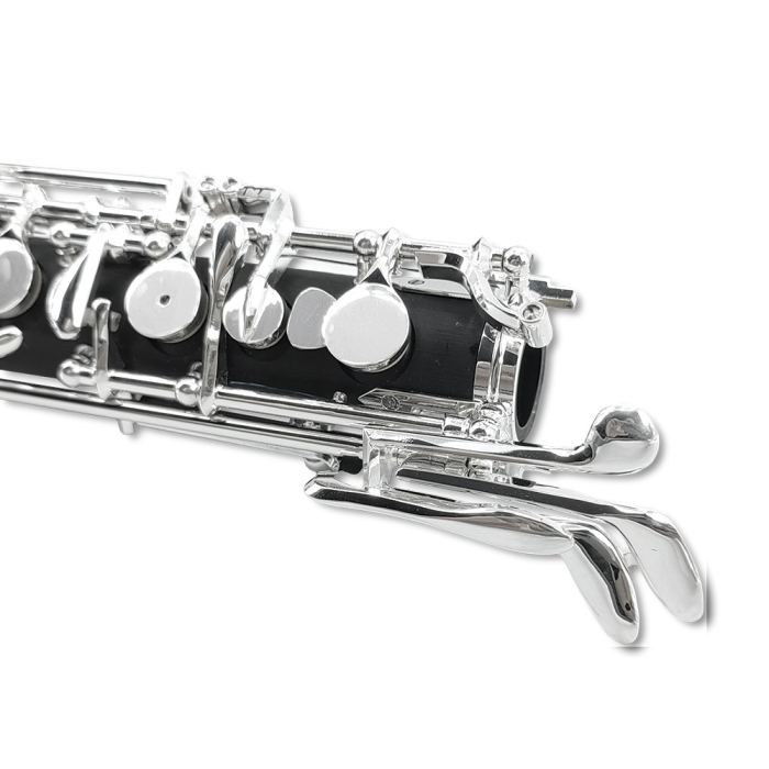 Professional Oboe C Key with Forked-F Resonance Semi-Automatic Mechanism Ebonite