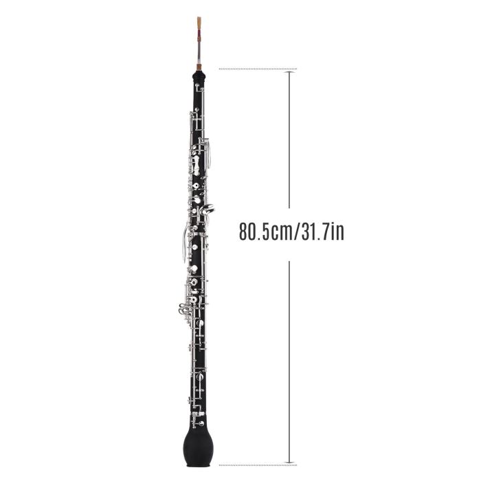 Professional English Horn Alto Oboe F  Synthetic Wood Body with Carry  Case