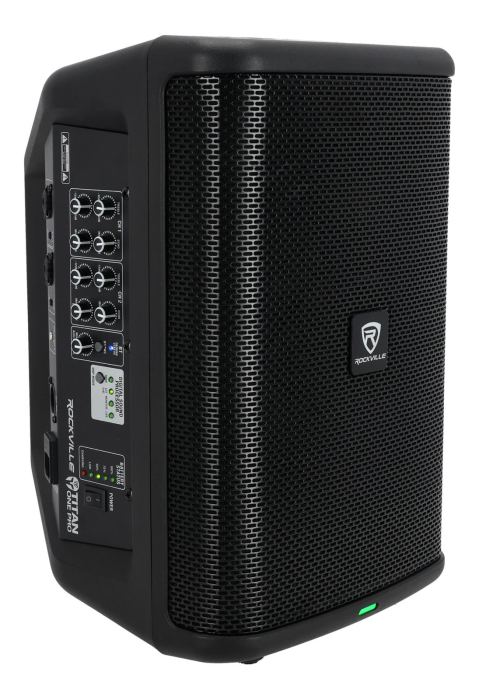 Rockville TITAN ONE PRO Battery Powered Live Performance 8" PA Speaker System