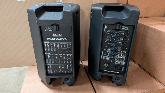 Alto Mixpack 10 PA Portable Speaker Sound System Mixer Cables Audio 400w - Note