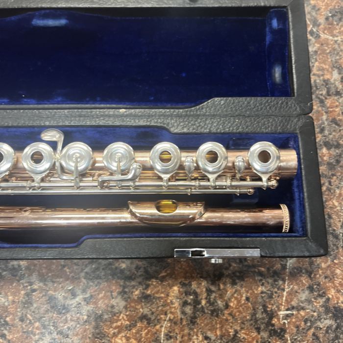 Muramatsu Professional Flute Model AD Solid Silver / Gold Overlay - Great Shape!