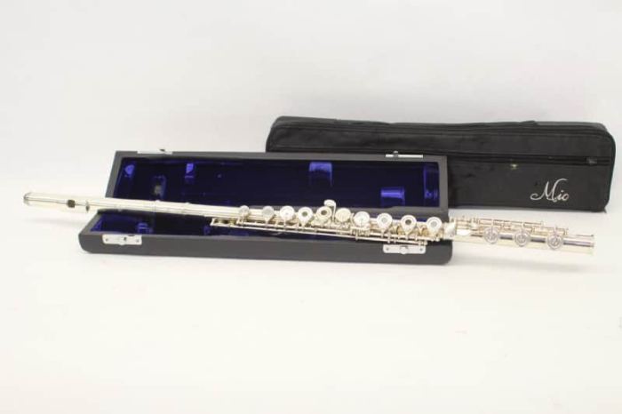 Concert C Flute Mio M8 Professional Model Sterling Silver B foot Offset G
