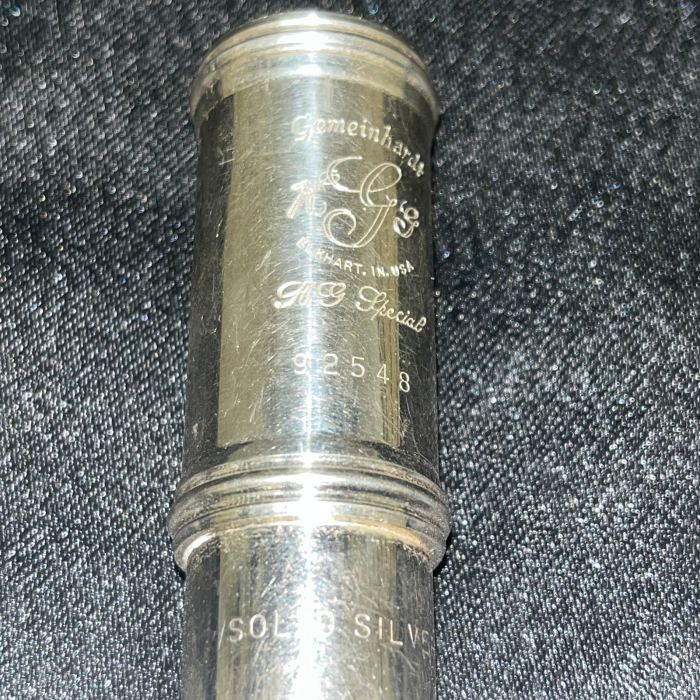 Gemeinhardt KG Special Solid Silver Flute w/ Case & Bag
