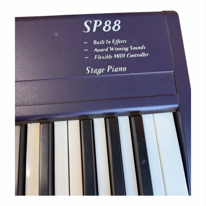 Vintage  SP88 88-Key Stage Piano Keyboard MIDI Tested Powers On