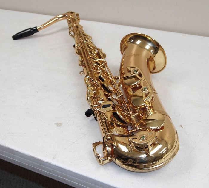Rare!! Vtg BUESCHER #BU-5 TENOR SAXOPHONE Sax with Case, Neck Strap, Mouthpiece
