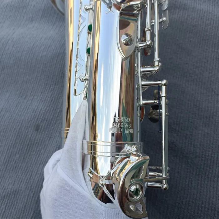 Sax Tenor saxophone YTS-875 Bb professional SILVERING jazz instrument with case