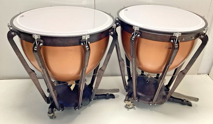 Pair Of Ludwig Professional Series Timpani 26" and 29” with New Remo Heads