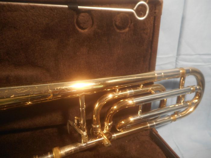 Vintage Bach Stradivarius Model 36 Trombone, Case & Mouthpieces