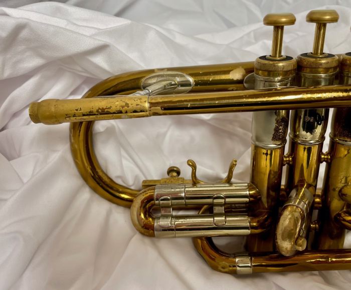 Cornet OLDS Super Recording original, 1940 CORNET. 4 digit serial.