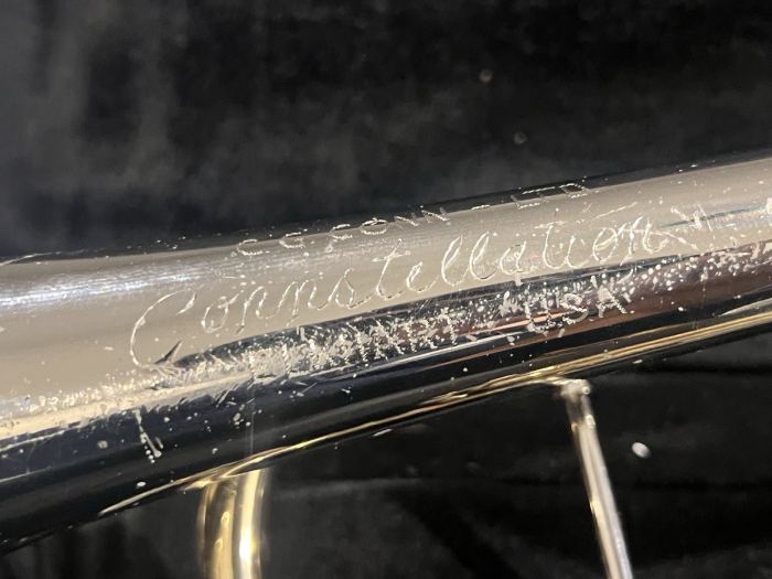 C.G. Conn Ltd. Constellation Bb Trumpet Silver Plated 3-Valve w/ Case Mute