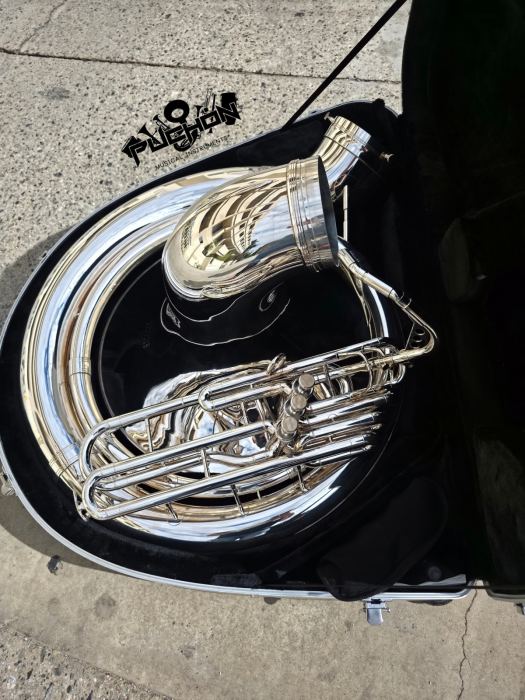 Eastman EPH495 Silver Bb Sousaphone - Professional (Good Condition)