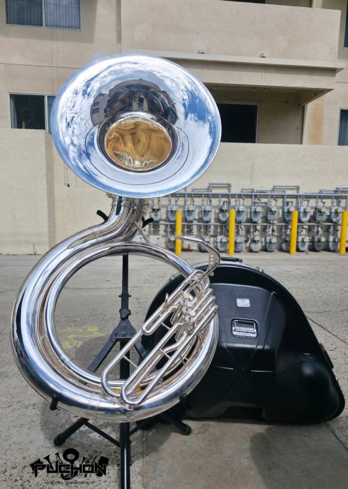 Eastman EPH495 Silver Bb Sousaphone - Professional (Good Condition)