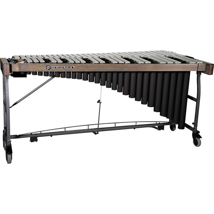 Bergerault Vibraphone, 4.0 Octaves Silver Aluminum Bars Concert Frame w/Motor