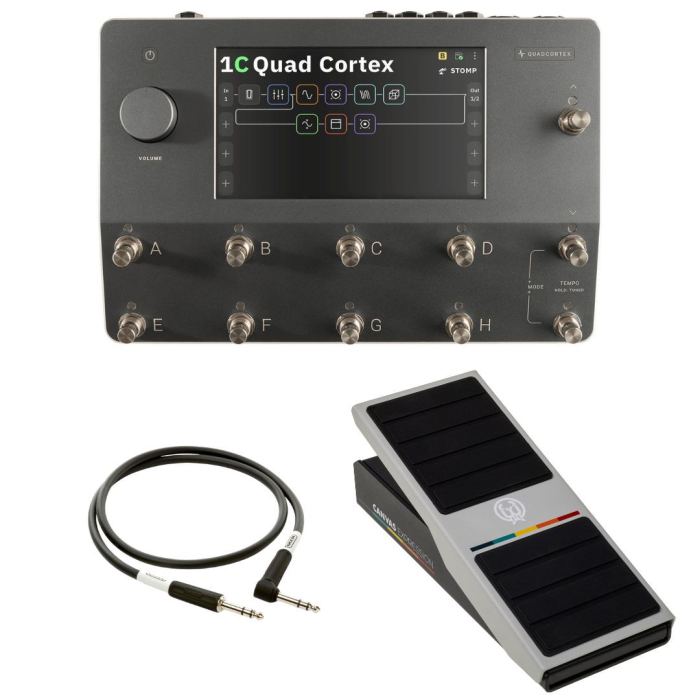 Neural DSP Quad Cortex with Walrus Canvas Expression Pedal w/ TRS