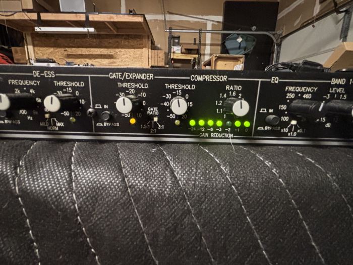 Rane VP 12 Voice Processor — Mic Preamp, EQ, De-Esser, Compressor, PSU