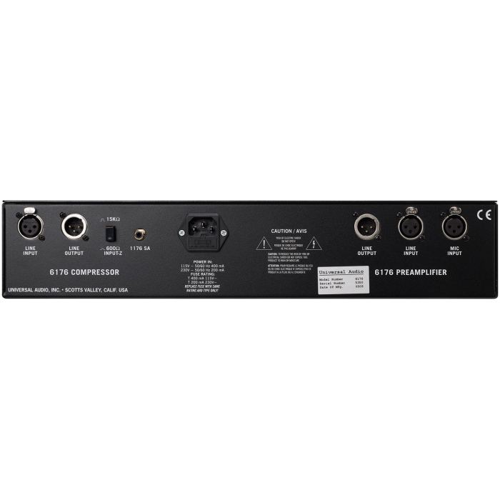 Universal Audio 6176 All-Analog Tube Channel Strip 1U 19" Rack-Mount (B-Stock)